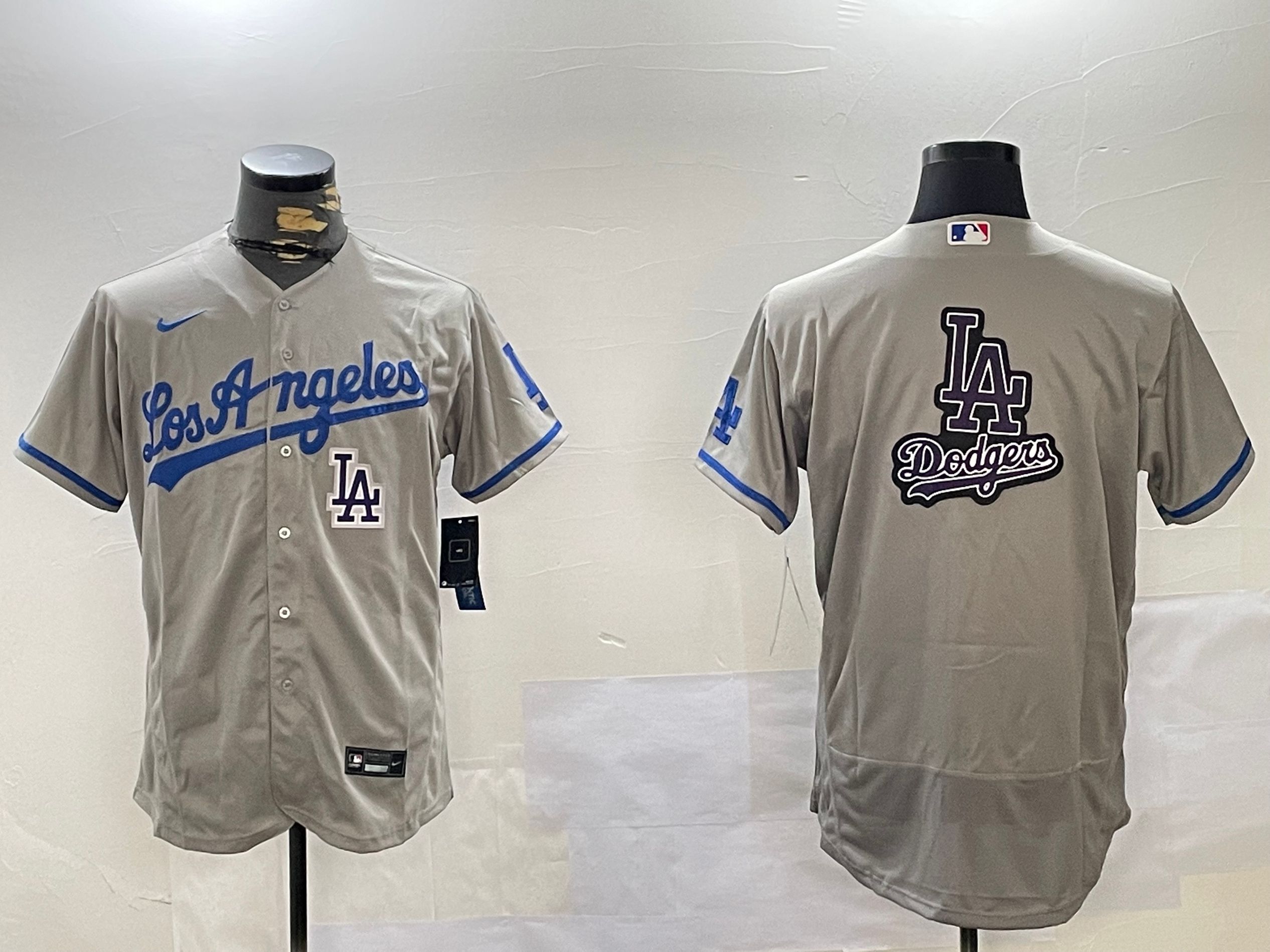 Men Los Angeles Dodgers Blank Grey Elite 2024 Nike MLB Jersey style 12167->los angeles dodgers->MLB Jersey